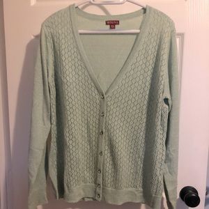 Shimmer Green Cardigan